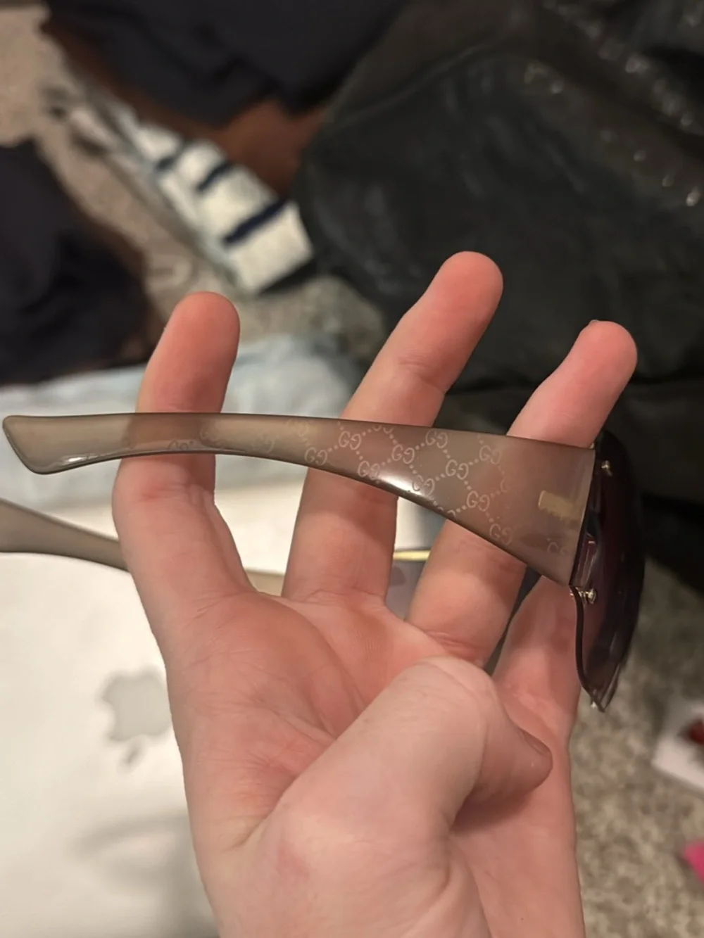 Gucci Women’s Gradient Brown to Purple Rimless Sunglasses